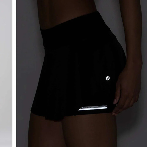 Lululemon Quick Pace Skirt 13" NWT Black Size 10 - Picture 6 of 10